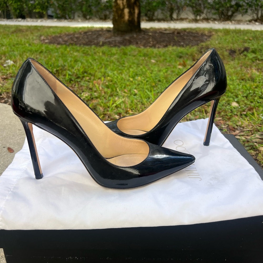 Jimmy Choo Glossy Black Heels